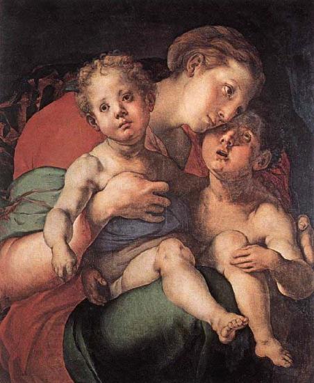 Jacopo Pontormo Madonna and Child with the Young St John